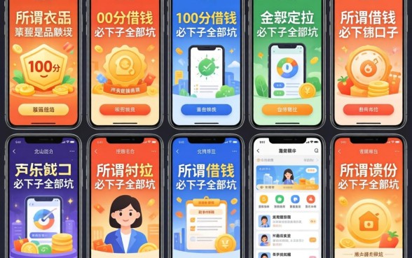 我试了十几个平台，发现那些所谓100分借钱必下的口子全是坑