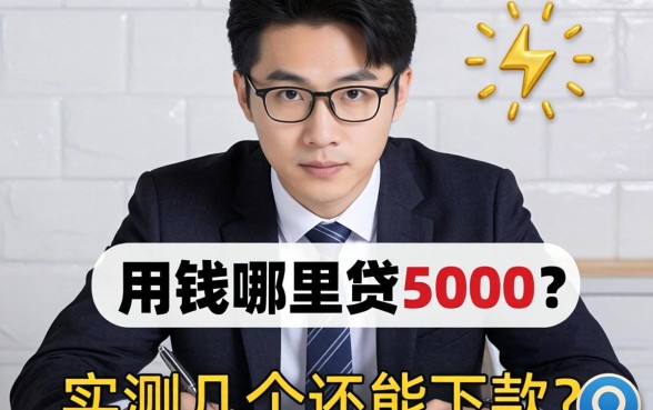急用钱哪里可以贷5000？实测几个还能下款的渠道