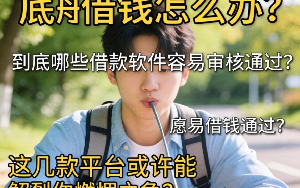 急需用钱怎么办?到底哪些借款软件容易审核通过?这几款平台或许能解你燃眉之急