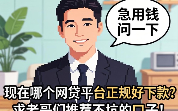 急用钱问一下，现在哪个网贷平台正规好下款？求老哥们推荐不坑的口子！
