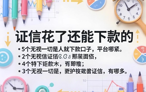 征信花了还能下款的平台有哪些,细致阐述5个无视一切是人就下款口子