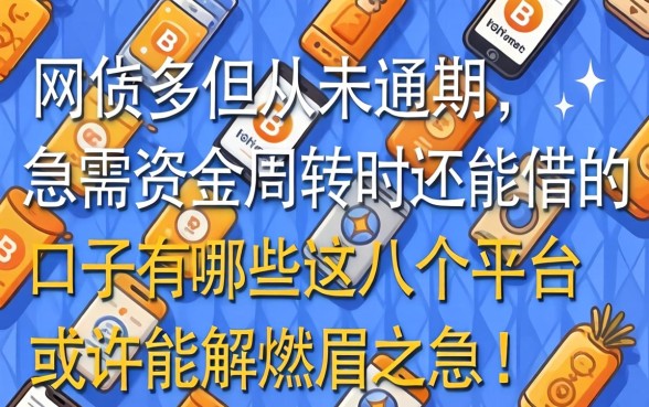 网贷多但从未逾期,急需资金周转时还能借的口子有哪些?这几个平台或许能解燃眉之急!