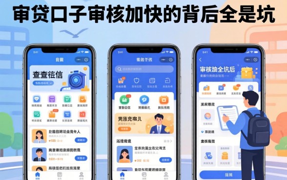 我试了几个不查征信的软件，发现审贷口子审核加快的背后全是坑