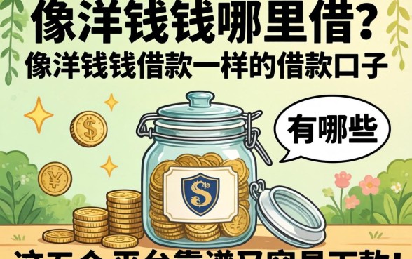 急需用钱哪里借？像洋钱罐借款一样的借款口子有哪些？这五个平台靠谱又容易下款！