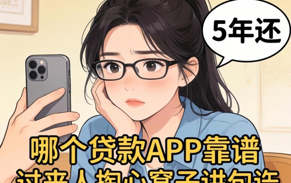 手头紧想分5年还，哪个贷款APP靠谱？过来人掏心窝子讲几句