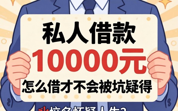 私人借款10000元，怎么借才不会被坑得怀疑人生？