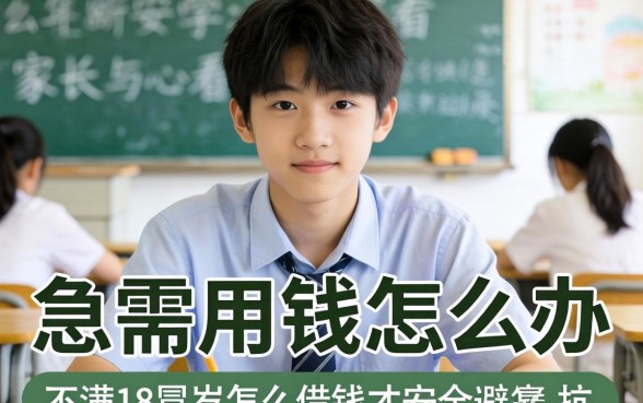 未成年急需用钱怎么办？不满18周岁怎么借钱才安全？家长与学子必看的避坑指南
