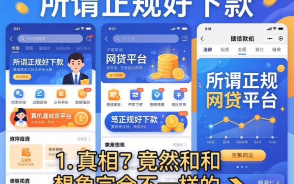 我试了十几个平台，发现所谓正规好下款的网贷平台，真相竟然和想象中完全不一样