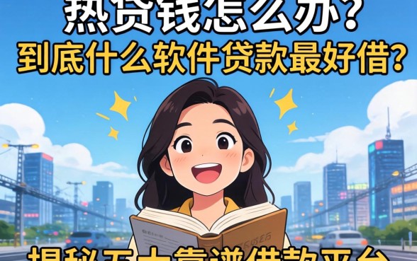 急需用钱怎么办?到底什么软件贷款最好借?揭秘五大靠谱借款平台