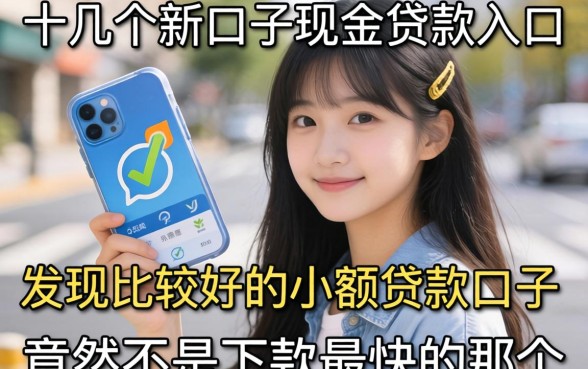 我试了十几个新口子现金贷款入口，发现比较好的小额贷款口子竟然不是下款最快的那个