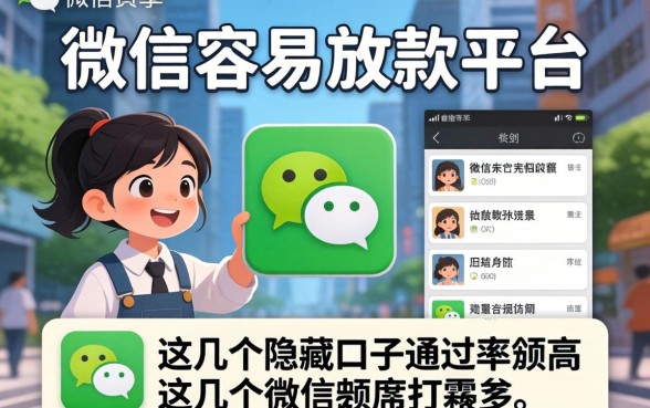 揭秘微信容易放款的平台，这几个隐藏口子通过率颇高
