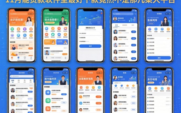 我实测了十几款网贷，发现11月能贷款的软件里最好下款的竟然不是那几家大平台