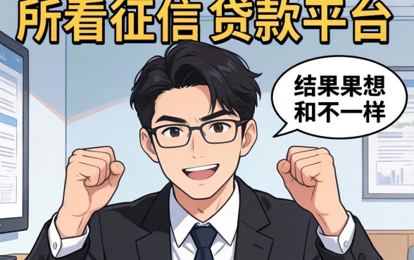 我试了那些所谓不看征信的贷款平台，结果和你想的不一样