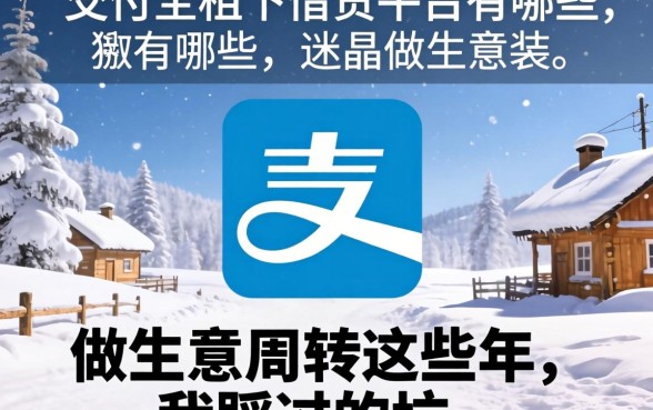 支付宝旗下借贷平台有哪些？做生意周转这些年我踩过的坑