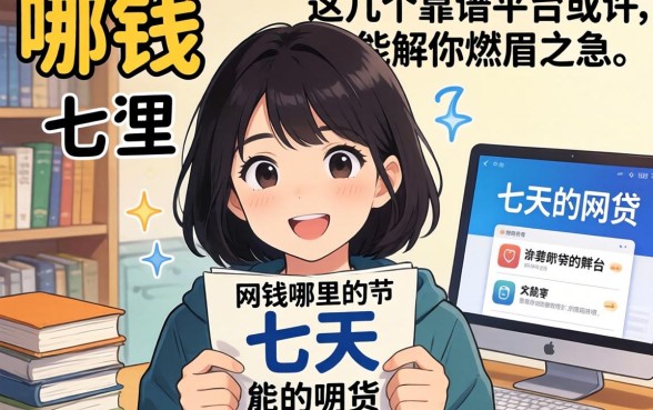 急需用钱哪里有七天的网贷？这几个靠谱平台或许能解你燃眉之急