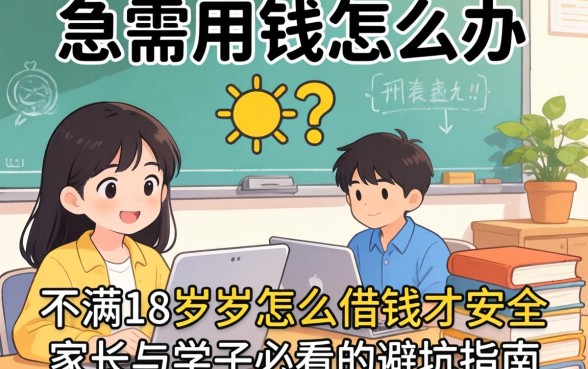 未成年急需用钱怎么办？不满18周岁怎么借钱才安全？家长与学子必看的避坑指南