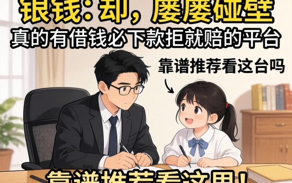 急需用钱却屡屡碰壁?真的有借钱必下款拒就赔的平台吗?靠谱推荐看这里!
