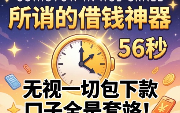 我试了所谓的借钱神器56秒，发现无视一切包下款口子全是套路