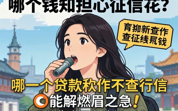 急需用钱却担心征信花？哪一个贷款软件不查征信能解燃眉之急？这几款靠谱平台值得一试