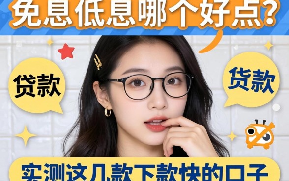 贷款免息和低息哪个好点？实测这几款下款快的口子