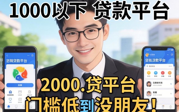 盘点几个2000以下的贷款平台，门槛低到没朋友