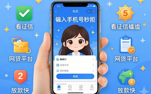 网贷输入手机号秒拒，胪列5个不看征信网贷平台放款快的软件