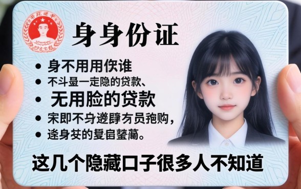 揭秘不用身份证不用脸的贷款，这几个隐藏口子很多人不知道