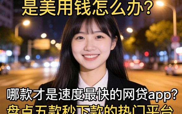 深夜急需用钱怎么办？哪款才是速度最快的网贷app？盘点五款秒下款的热门平台