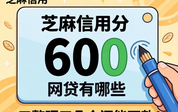芝麻信用分600网贷有哪些？整理了几个还能下款的口子