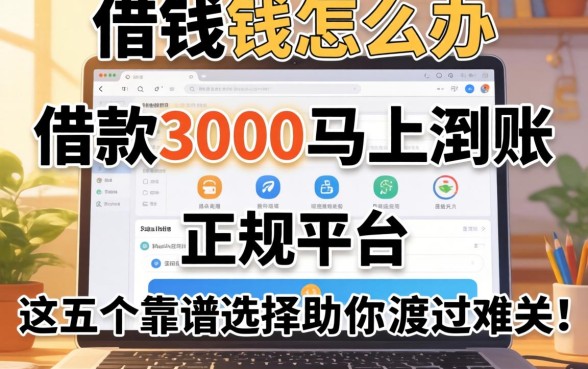 急需用钱怎么办?借款3000马上到账的正规平台有哪些?这五个靠谱选择助你渡过难关