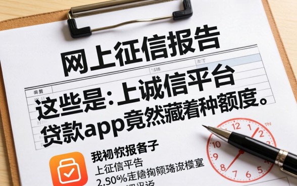 我翻遍了网上征信报告,发现这些不上诚信平台的贷款app竟然藏着这种额度