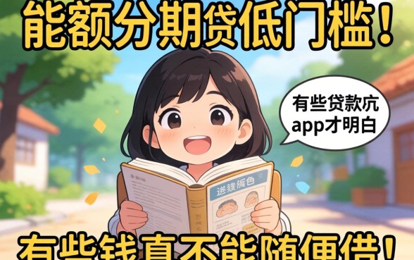 被大额分期低门槛的贷款app坑过才明白,有些钱真不能随便借