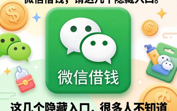 直接在微信借钱：这几个隐藏入口，很多人不知道