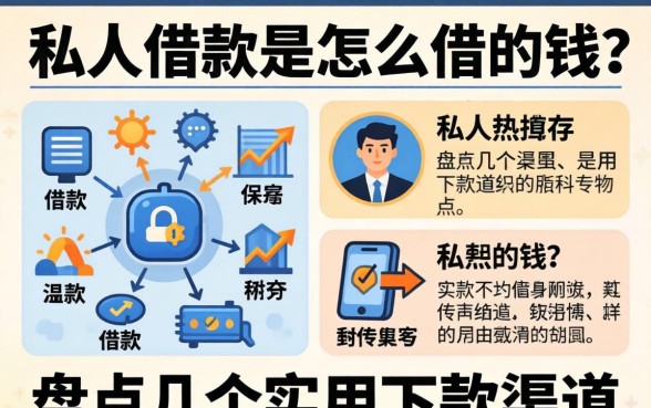 私人借款是怎么借的钱？盘点几个实用的下款渠道
