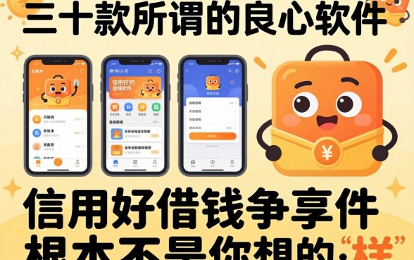 我翻了三十款所谓的良心软件，发现那些信用好的借钱软件有哪些根本不是你想的那样