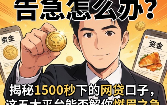 资金告急怎么办？揭秘1500秒下的网贷口子，这五大平台能否解你燃眉之急？