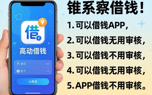 手机里哪里可以借钱,条列5个可以借钱不用审核的app