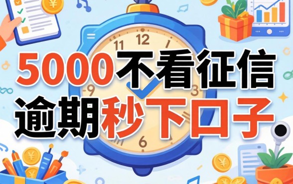 我试了那些所谓的5000不看征信逾期秒下口子，结果和我想的完全不一样
