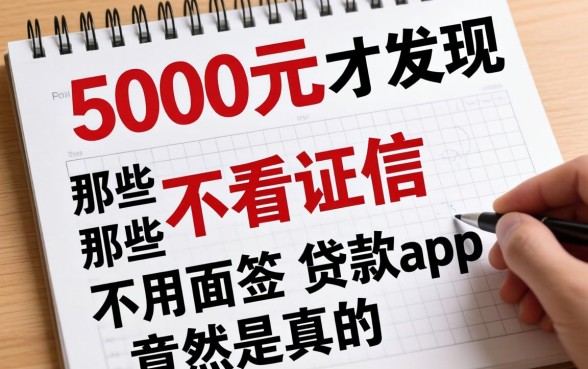 我借了5000元才发现，那些不看证信不用面签的贷款app竟然是真的