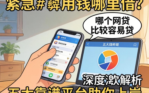 手头紧急需用钱哪里借？哪个网贷比较容易贷？深度解析五大靠谱平台助你上岸