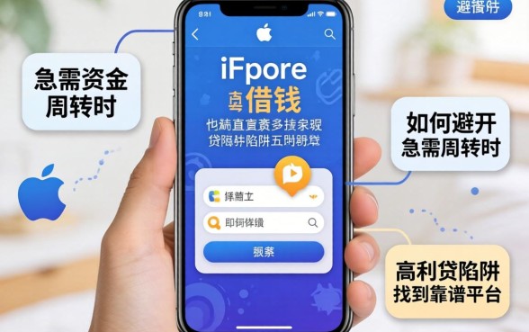 苹果手机也能直接借钱？急需资金周转时，如何避开高利贷陷阱找到靠谱平台？