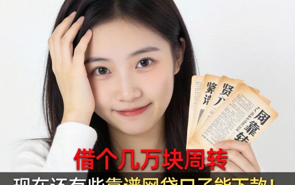 手头紧想借个几万块周转，现在还有哪些靠谱的网贷口子能下款？