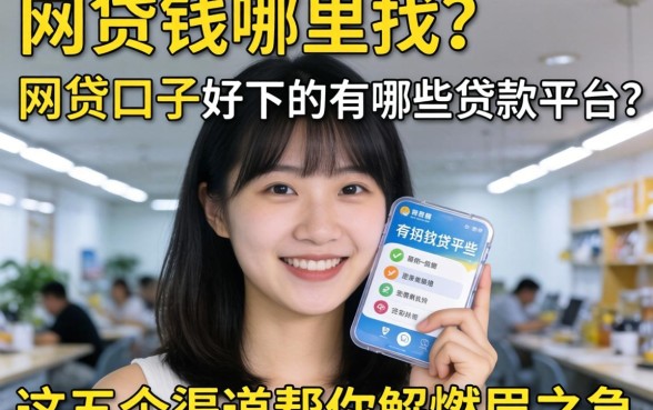 急需用钱哪里找？网贷口子好下的有哪些贷款平台？这五个渠道帮你解燃眉之急