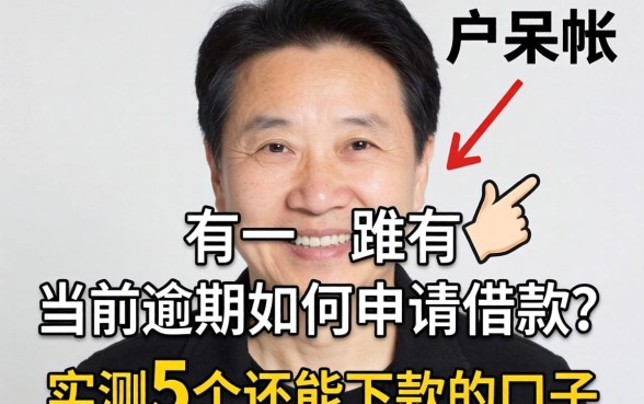 黑户呆帐有当前逾期如何申请借款？实测5个还能下款的口子