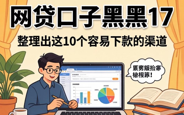 揭秘网贷口子黑户17：整理出这10个容易下款的渠道