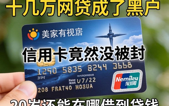我欠了十几万网贷成了黑户，信用卡竟然没被封，20岁还能在哪借到钱
