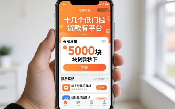 我试了十几个所谓低门槛贷款平台，发现5000块贷款秒下app背后的真相有点反常识
