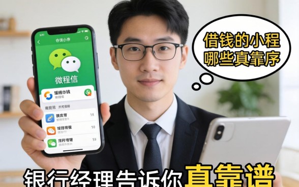 微信有什么借钱的小程序？银行经理告诉你哪些真靠谱