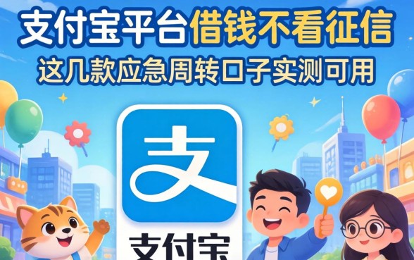 揭秘支付宝平台借钱不看征信,这几款应急周转口子实测可用