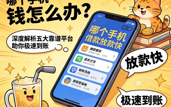 急需用钱怎么办？哪个手机借款放款快？深度解析五大靠谱平台助你极速到账